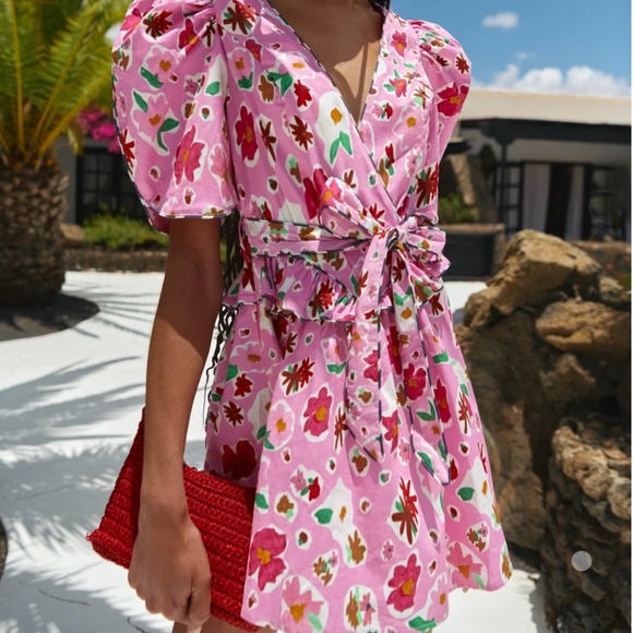 Celia B Amethyst Puff Sleeve Mini Dress - Picture 3 of 4